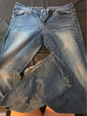 Buckle black jeans
